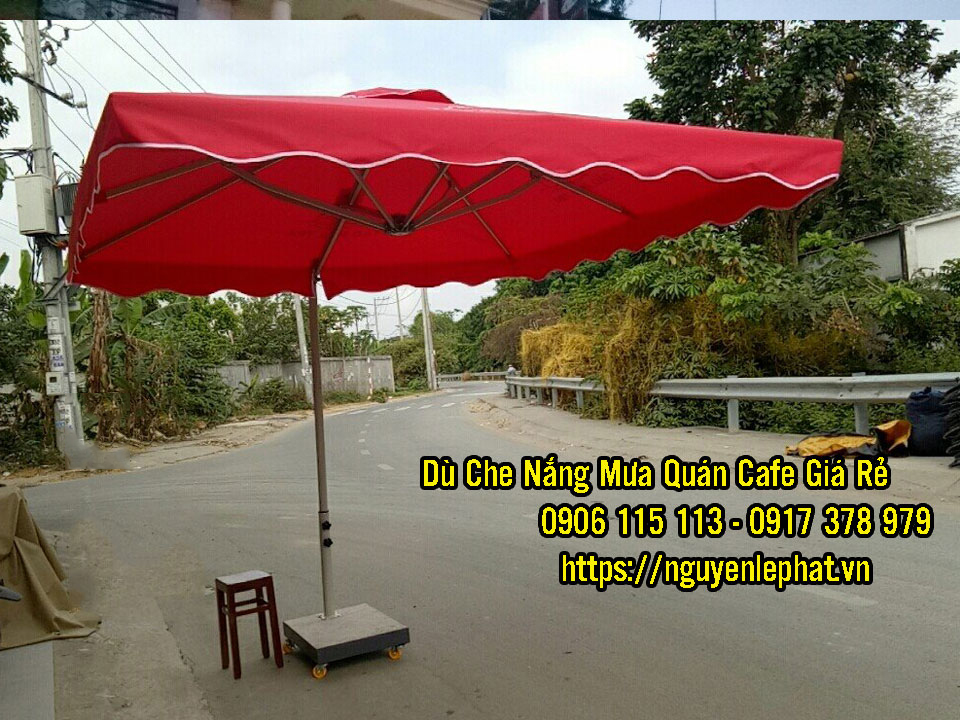 Dù Che Quán Cafe tại Tây Ninh, Dù lệch tâm 1 tầng giá rẻ đẹp tại Tây Ninh, Mẫu dù đẹp 2021