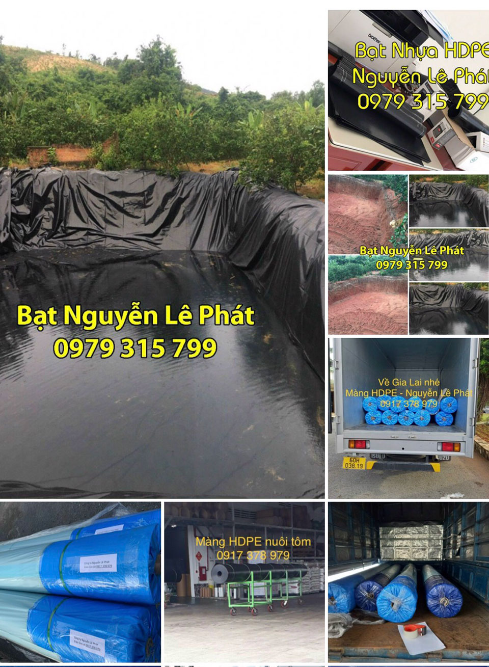 Bán bạt lót ao hồ tại Xuân Lộc HDPE giá rẻ