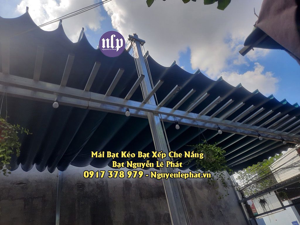 Báo giá May bạt xếp bạt kéo ngoài trời giá rẻ tại Nam Định