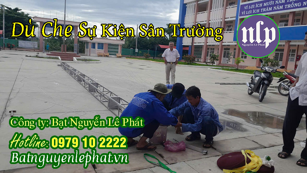 Dù che sự kiện sân trường học tại Nha Trang