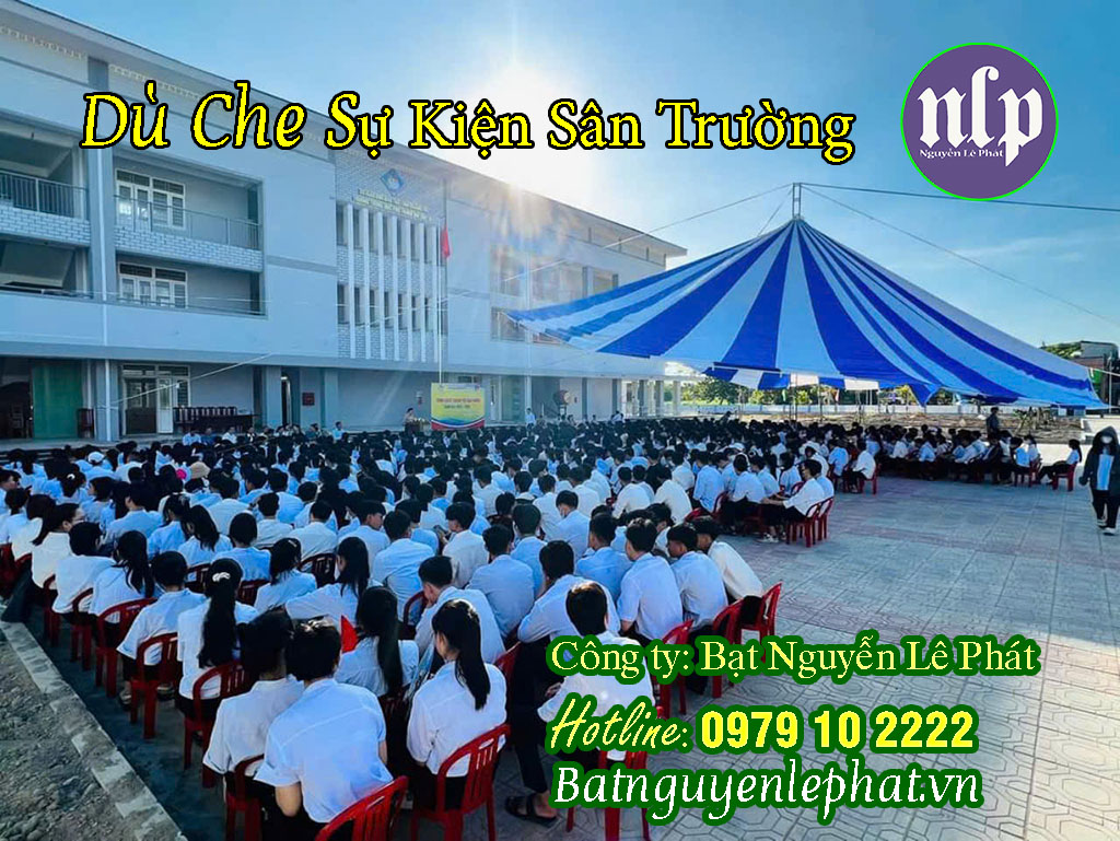 Dù che sự kiện sân trường học tại Nha Trang