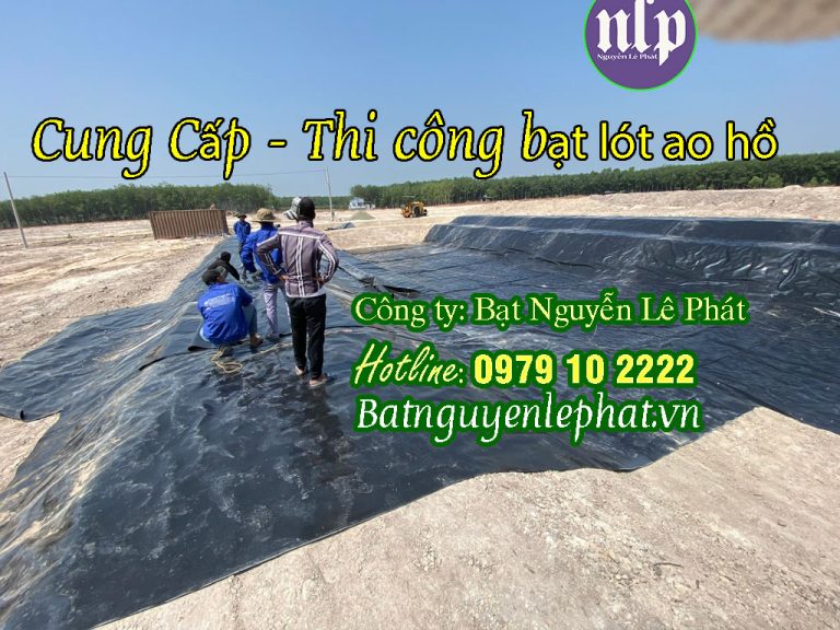 bạt lót ao hồ chứa nước nuôi tôm cá HDPE Vĩnh Long