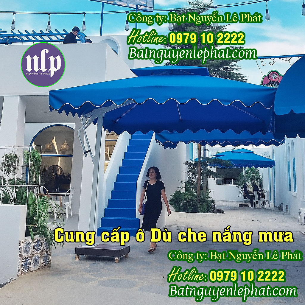 Ô dù lệch tâm, đứng tâm che nắng mưa giá rẻ ngoài trời tại Tây Ninh
