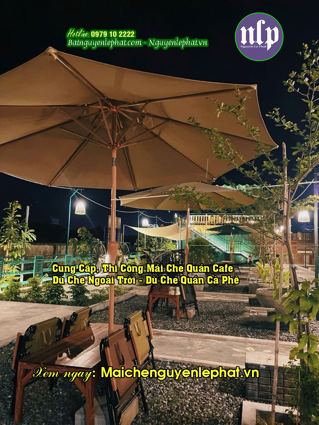 Ô dù che nắng mưa ban cafe Ô dù che nắng mưa ban cafe